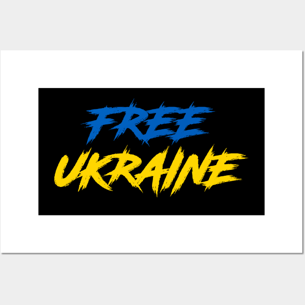 FREE UKRAINE PROTEST PUTIN PROTEST RUSSIAN INVASION Wall Art by ProgressiveMOB